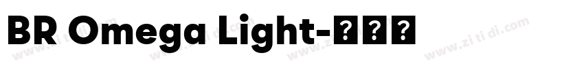 BR Omega Light字体转换
